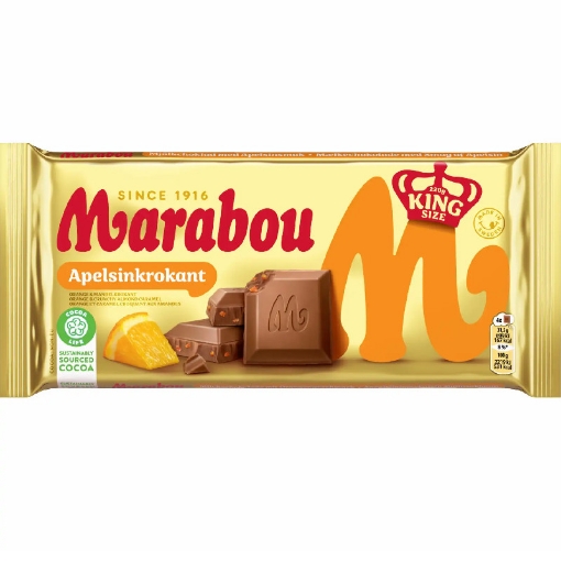 Billede af Marabou Appelsin Krokant 220 g.