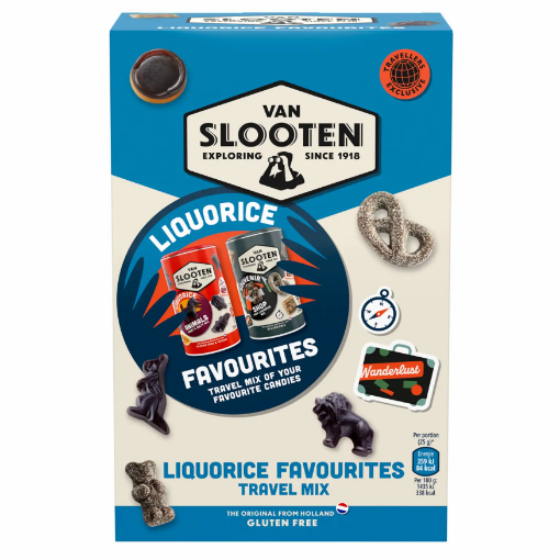 Billede af Van Slooten Travel Mix Liquorice 900 g.MHT. 21-07-2025