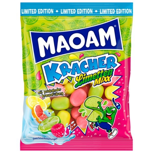 Billede af Maoam Kracher Lime Mix 200 g.MHT. 31-07-2025