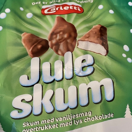 Billede af Carletti Juleskum Vanilije/Lys Chokolade 130 g.MHT.07-08-2025