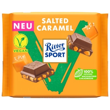 Billede af Ritter Sport Vegan Salted Caramel100 g.MHT. 09-05-2025