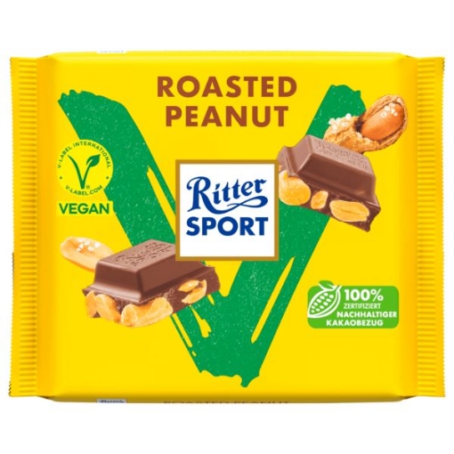 Billede af Ritter Sport Vegan Roasted Peanut100 g. MHT. 21-04-2025