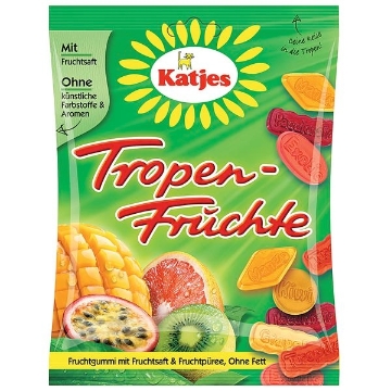 Billede af Katjes Trope Frugter 175 g.MHT.30-08-2026