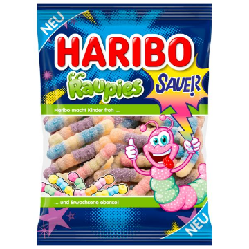 Billede af Haribo Raupies sauer 160 g.MHT.30-11-2025