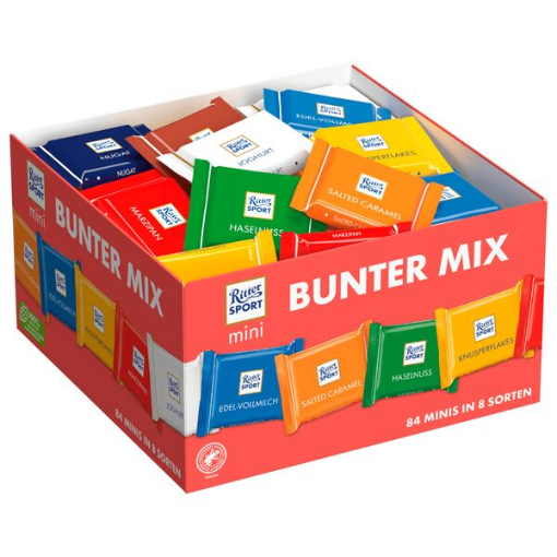 Billede af Ritter Sport Mini kasse  84 x 16,6 g.