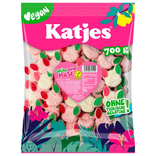 Billede af Katjes Grøn Øre Kanin 700 g.