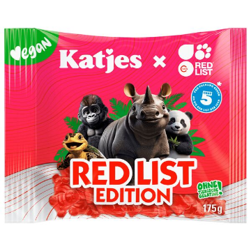 Billede af Katjes Rødliste 175 g.