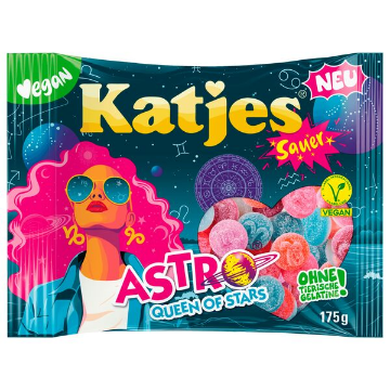 Billede af Katjes Astro Queen of Stars Sur175 g.