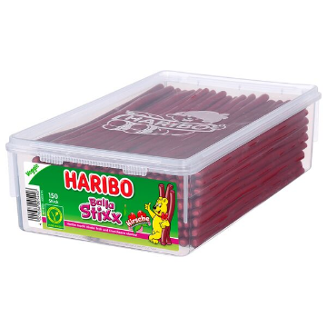 Billede af Haribo Balla Balla Stixx Kirsebær 1125 g.