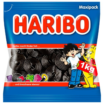 Billede af Haribo Lakrids-Snegle Pose 1000 g.