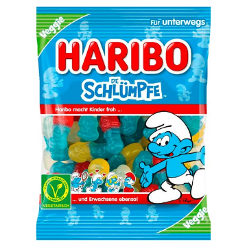 Billede af Haribo Schlümpfe 100 g.MHT. 28-02-2026