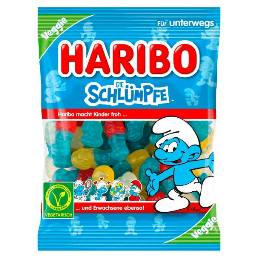 Billede af Haribo Schlümpfe 100 g.MHT. 28-02-2026