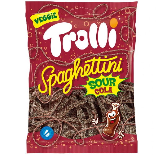 Billede af Trolli Spaghettini Sour Cola 100 g.