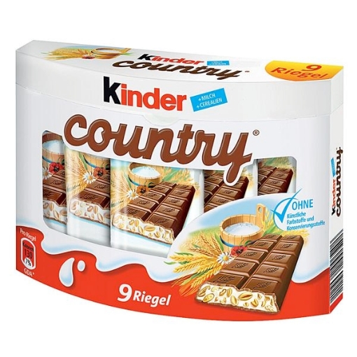 Billede af Ferrero Kinder Country 9er 211,5 g.MHT.16-08-2025