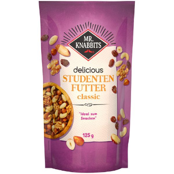 Billede af Mr.Knabbits Studentenfutter 125 g.