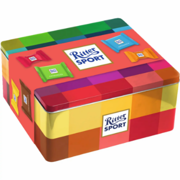 Billede af Ritter Sport Metaldåse 128 stk. mini's