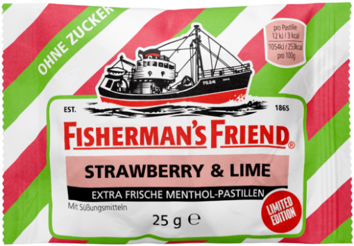 Billede af Fisherman´s Friend Strawberry Lime 25 g./u sukker