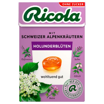Billede af Ricola Hyldeblomst u/sukker 50 g.