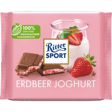 Billede af Ritter Sport Jordbær & Yoghurt 100 g.MHT.24-04-2026
