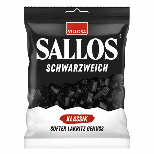 Billede af Sallos Klassik Sort & Blød 200 g.MHT. 31-01-2026