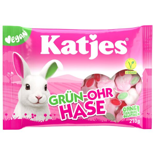 Billede af Katjes Grün-Ohr Hase 210 g.