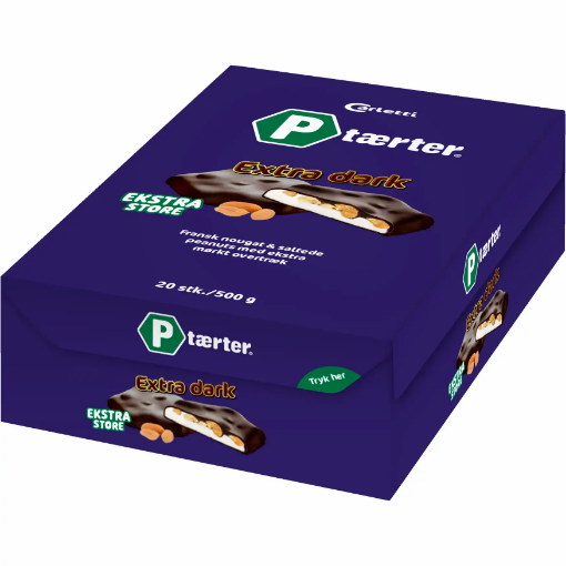 Billede af Carletti P-Taerter Extra Mørk 500 g.