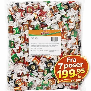Billede af Carletti Big Ben Mix Karameller 1500 g.