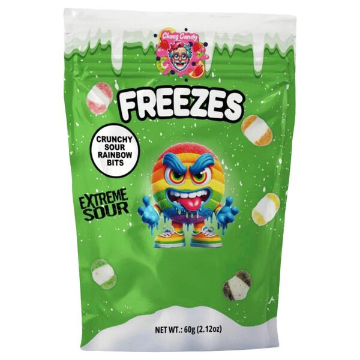 Billede af Chaos Candy Freezes Crunchy Sour Rainbow 60 g.
