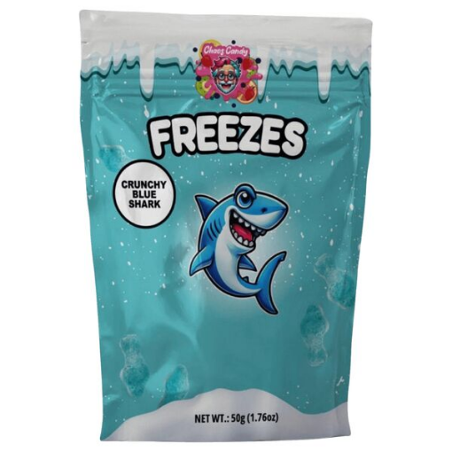 Billede af Chaos Candy Freezes Crunchy Blue Shark 50 g.