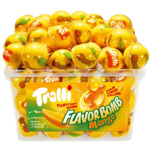 Billede af Trolli Flavorbomb Mango 60 stk. /1128 g.