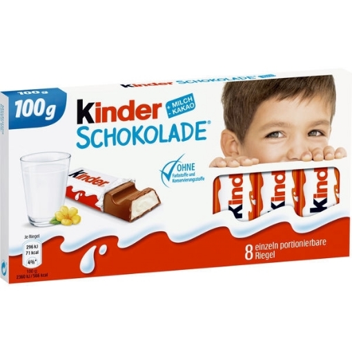 Billede af Ferrero Kinder Chokolade 100 g.MHT. 20-05-2026