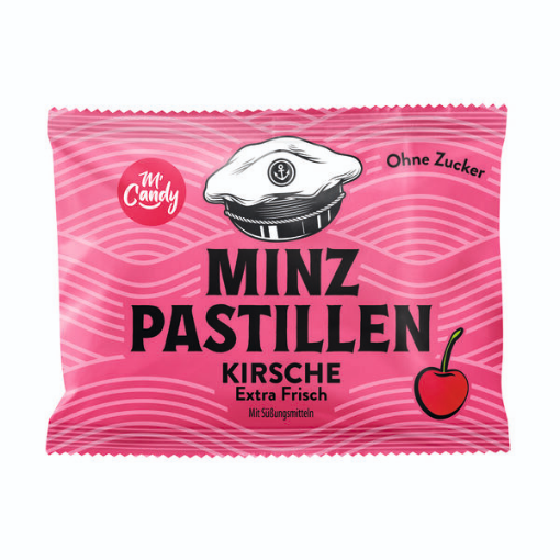 Billede af M'Candy Mint/Kirsebær uden sukker 25 g.