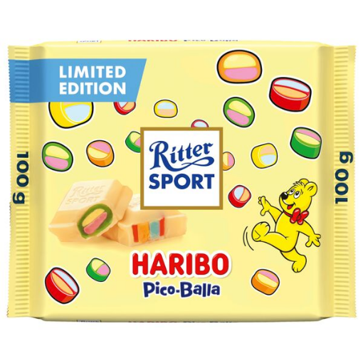 Billede af Ritter Sport Haribo Pico-Balla Hvid 100 g.