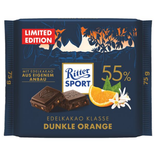 Billede af Ritter Sport Edelkakao Mørk Orange 75 g.