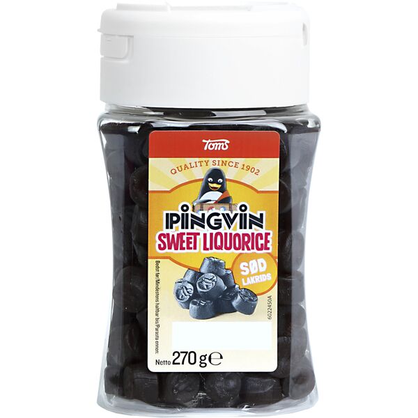 Pingvin Sød Lakrids 270 g.